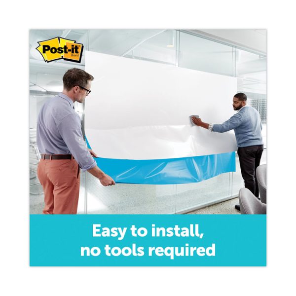 Dry Erase Surface with Adhesive Backing, 72 x 48, White Surface - Image 9
