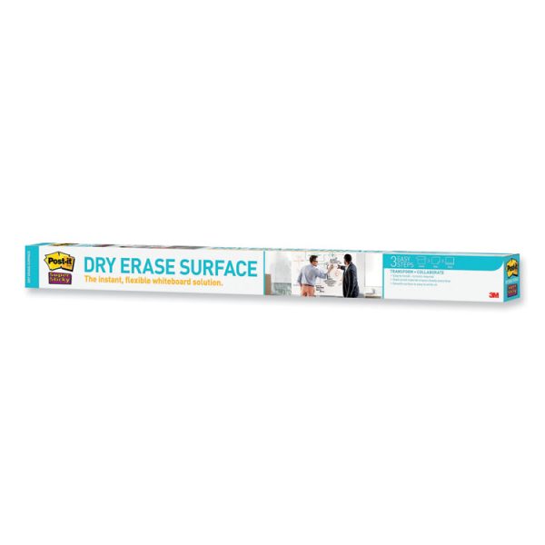 Dry Erase Surface with Adhesive Backing, 72 x 48, White Surface - Image 8