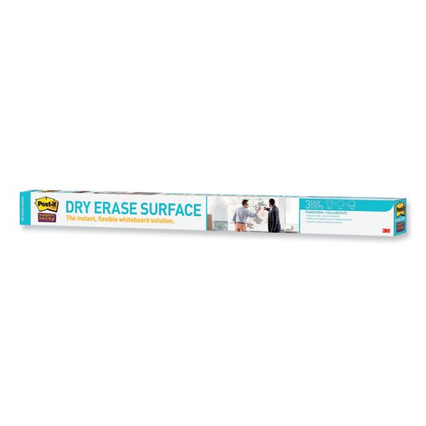 Dry Erase Surface with Adhesive Backing, 96 x 48, White Surface - Image 8
