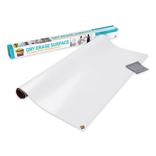 Dry Erase Surface with Adhesive Backing, 96 x 48, White Surface - Image 2