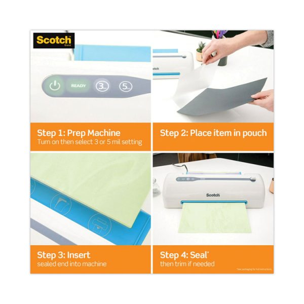 Refill For Ls1000 Laminating Machines, 5.6 Mil, 12" X 100 Ft, Gloss Clear - Image 7