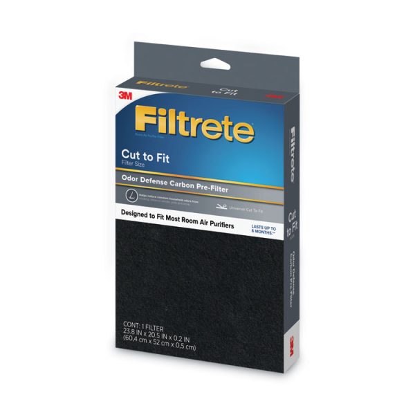 Odor Defense Carbon Pre Filter, 20.5 x 23.8, 4/Carton - Image 2