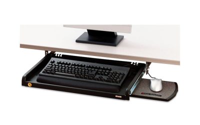 Under Desk Keyboard Drawer, 23w X 14d, Black