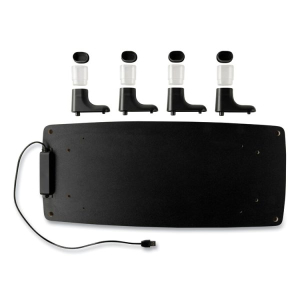Monitor Stand Ms100b, 21.6 X 9.4 X 2.7 To 3.9, Black/clear, Supports 33 Lb - Image 3