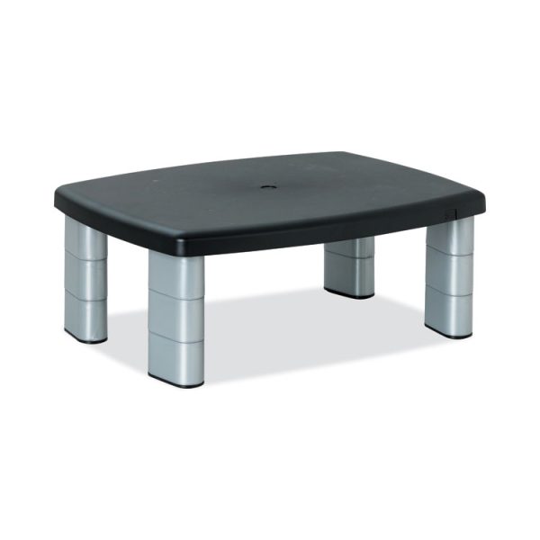 Adjustable Height Monitor Stand, 15" X 12" X 2.63" To 5.78", Black/silver, Supports 80 Lbs - Image 8