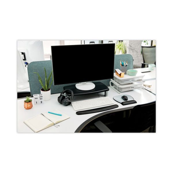 Extra-Wide Adjustable Monitor Stand, 20" X 12" X 1" To 5.78", Silver/black, Supports 40 Lbs - Image 8