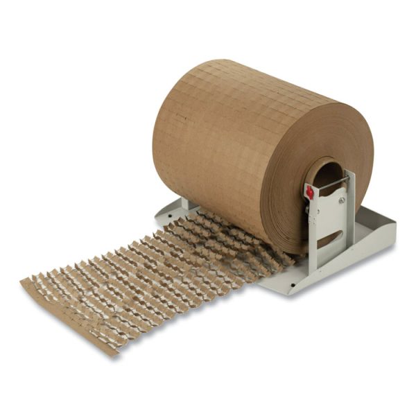 Cushion Lock Protective Wrap Dispenser, For Up To 16" Diameter X 12" Wide Rolls, Steel, Beige - Image 4