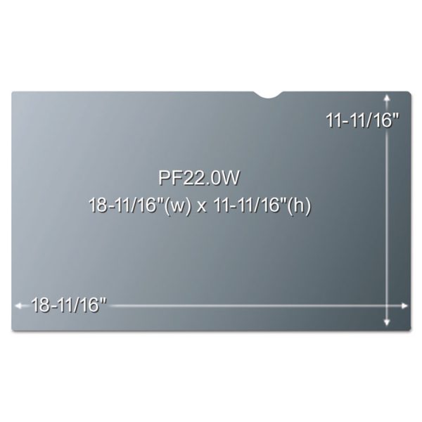 Frameless Blackout Privacy Filter for 22" Widescreen Flat Panel Monitor, 16:10 Aspect Ratio - Image 3
