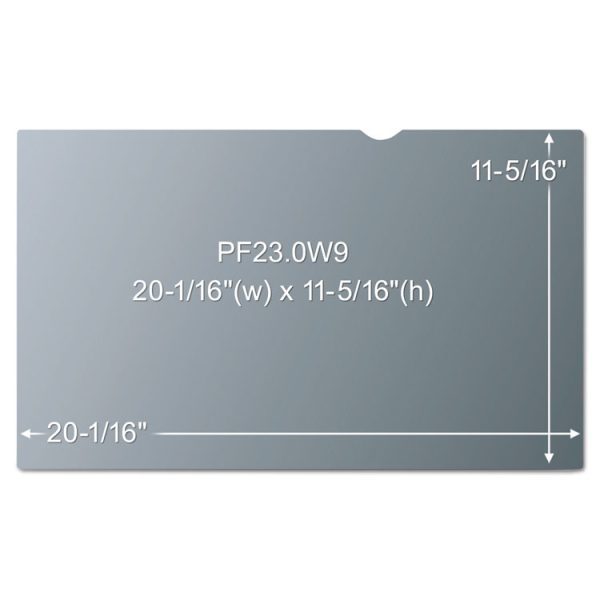 Frameless Blackout Privacy Filter for 23" Widescreen Flat Panel Monitor, 16:9 Aspect Ratio - Image 3