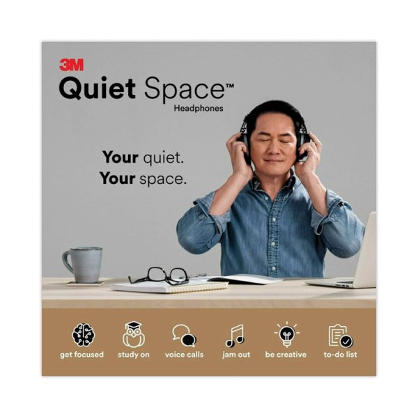 Quiet Space Headphones, Black - Image 9