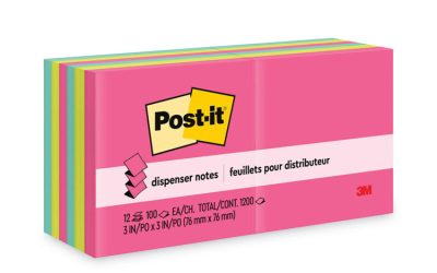 Original Pop-up Refill Value Pack, 3 x 3, (8) Poptimistic Collection Colors, (4) Canary Yellow, 100 Sheets/Pad, 12 Pads/Pack