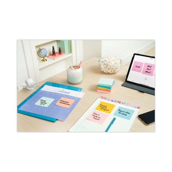 Original Pop-up Refill Value Pack, 3" x 3", Beachside Cafe Collection Colors, 100 Sheets/Pad, 12 Pads/Pack - Image 2