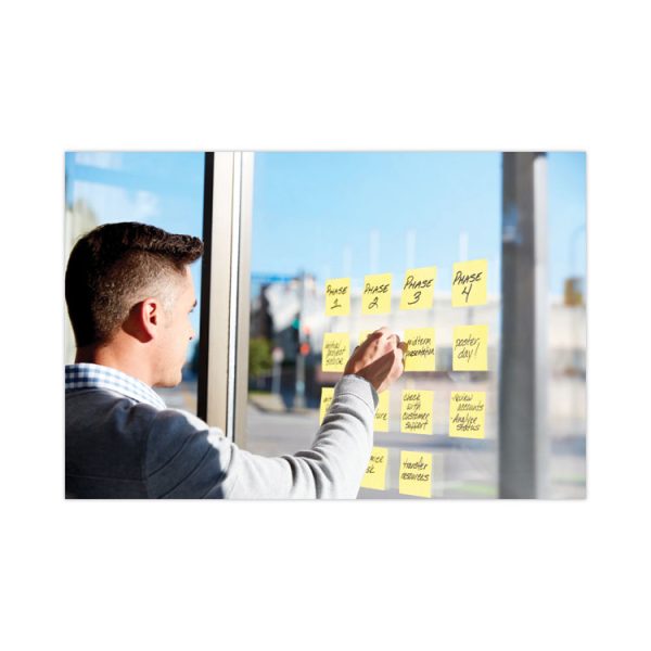 Pop-up 3 x 3 Note Refill, 3" x 3", Canary Yellow, 90 Sheets/Pad, 12 Pads/Pack - Image 8