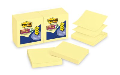 Pop-up 3 x 3 Note Refill, 3″ x 3″, Canary Yellow, 90 Sheets/Pad, 12 Pads/Pack
