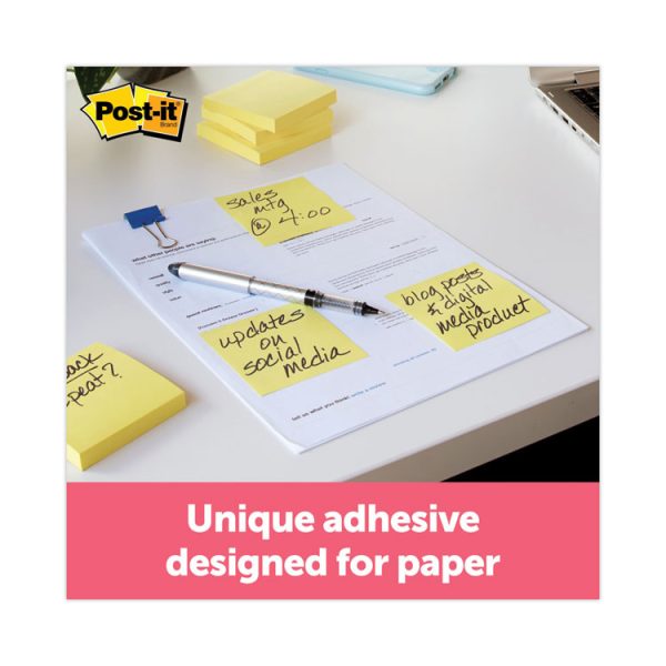 Original Pop-up Notes Value Pack, 3" x 3", (8) Canary Yellow, (6) Poptimistic Collection Colors, 100 Sheets/Pad, 14 Pads/Pack - Image 8