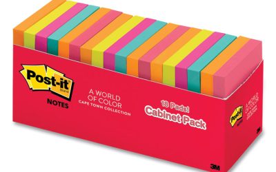 Original Pop-up Refill Cabinet Pack, 3″ x 3″, Poptimistic Collection Colors, 100 Sheets/Pad, 18 Pads/Pack