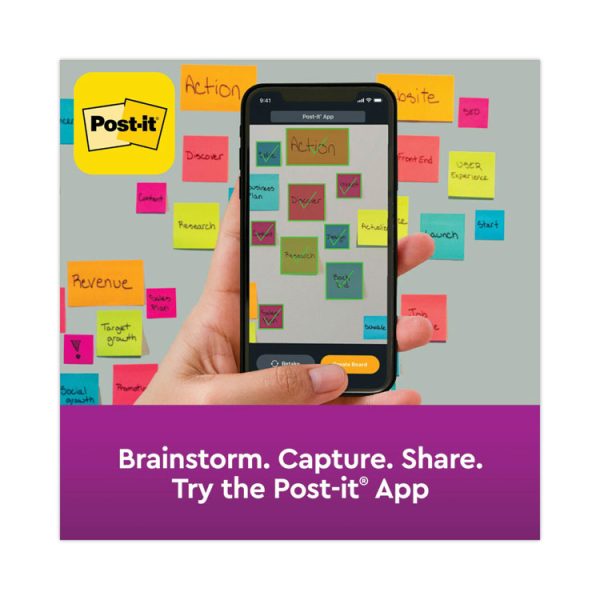 Pop-up 3 x 3 Note Refill, 3" x 3", Energy Boost Collection Colors, 90 Sheets/Pad, 18 Pads/Pack - Image 4
