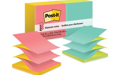 Original Pop-up Refill, Poptimistic Collection Alternating-Color Value Pack, 3″ x 3″, 100 Sheets/Pad, 12 Pads/Pack