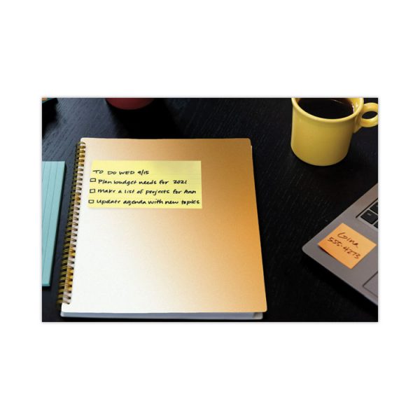 Original Canary Yellow Pop-up Refill, 3" x 5", Canary Yellow, 100 Sheets/Pad, 12 Pads/Pack - Image 2