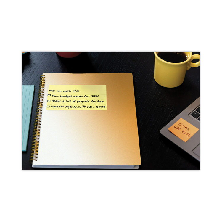Original Canary Yellow Pop-up Refill, 3" x 5", Canary Yellow, 100 Sheets/Pad, 12 Pads/Pack - Image 2