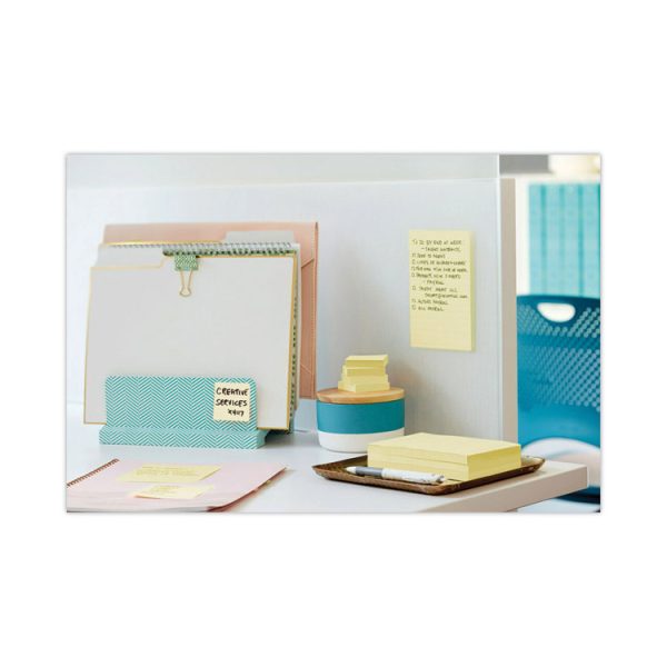 Original Canary Yellow Pop-up Refill, 3" x 5", Canary Yellow, 100 Sheets/Pad, 12 Pads/Pack - Image 4