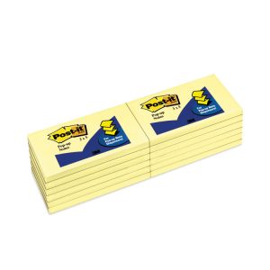 Original Canary Yellow Pop-up Refill, 3" x 5", Canary Yellow, 100 Sheets/Pad, 12 Pads/Pack