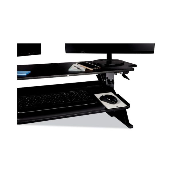 Precision Standing Desk, 42" X 23.2" X 6.2" To 20", Black - Image 5