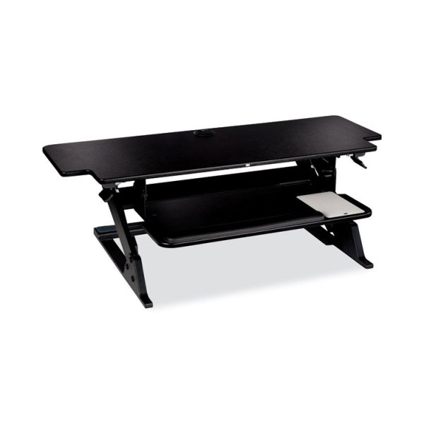 Precision Standing Desk, 42" X 23.2" X 6.2" To 20", Black - Image 6