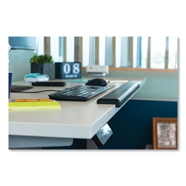Gel Wrist Rest for Standing Desks, 30.13 x 3.25, Black - Image 2