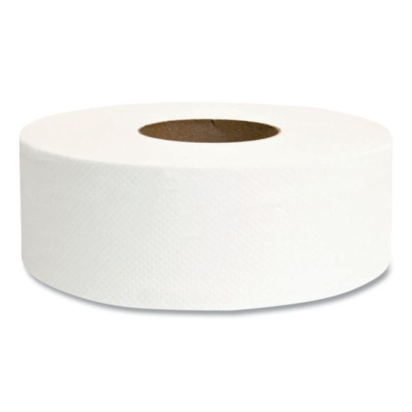 Jumbo Bath Tissue, Septic Safe, 2-Ply, White, 3.3" x 700 ft, 12 Rolls/Carton - Image 6