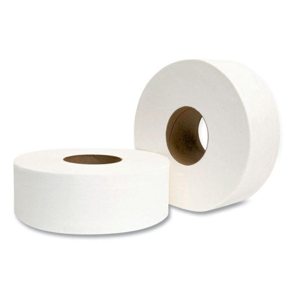 Jumbo Bath Tissue, Septic Safe, 2-Ply, White, 3.3" x 700 ft, 12 Rolls/Carton - Image 5