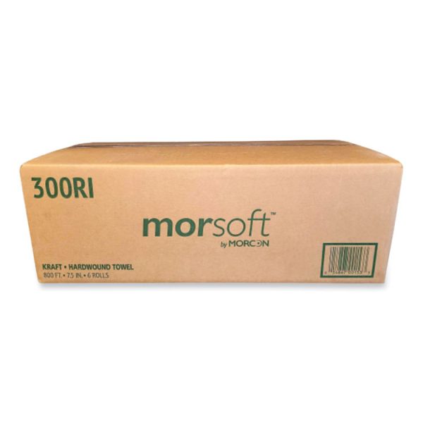 Morsoft Controlled Towels, I-Notch, 1-Ply, 7.5" x 800 ft, Kraft, 6 Rolls/Carton - Image 4