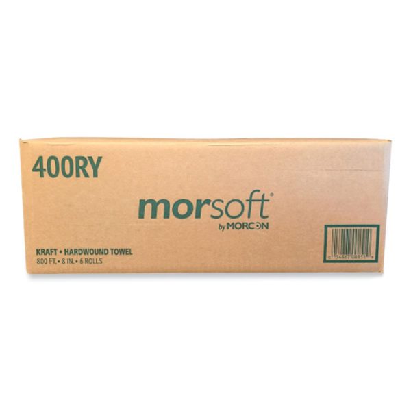 Morsoft Controlled Towels, Y-Notch, 1-Ply, 8" x 800 ft, Kraft, 6 Rolls/Carton - Image 5