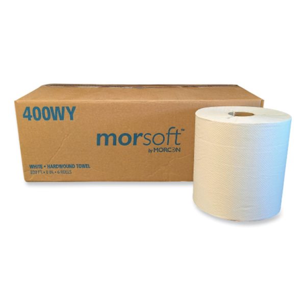 Morsoft Controlled Towels, Y-Notch, 1-Ply, 8" x 800 ft, White, 6 Rolls/Carton - Image 4