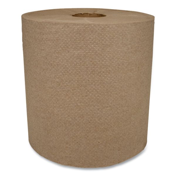 Morsoft Universal Roll Towels, 1-Ply, 8" X 700 Ft, Kraft, 6 Rolls/carton