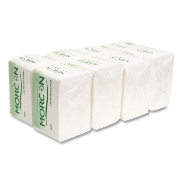 Morsoft Beverage Napkins, 9 X 9/4, White, 500/pack, 8 Packs/carton - Image 4