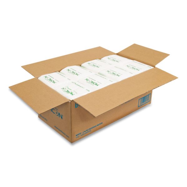 Morsoft Beverage Napkins, 9 X 9/4, White, 500/pack, 8 Packs/carton - Image 3