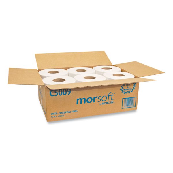 Morsoft Center-Pull Roll Towels, 2-Ply, 6.9" dia, 500 Sheets/Roll, 6 Rolls/Carton - Image 3