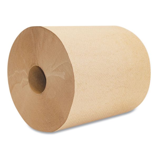 Morsoft Universal Roll Towels, 1-Ply, 8" x 800 ft, Brown, 6 Rolls/Carton - Image 5