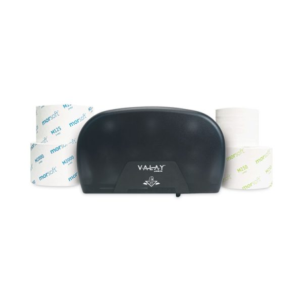 Morsoft Plastic Small Core Tissue Dispenser, 5.4 X 8.51 X 13.55, Black - Image 2