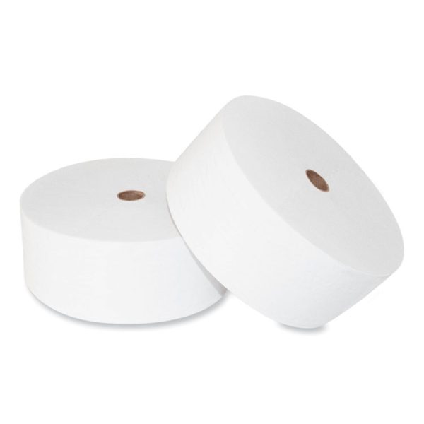 Small Core Bath Tissue, Septic Safe, 2-Ply, White, 1,200 Sheets/Roll, 12 Rolls/Carton - Image 2