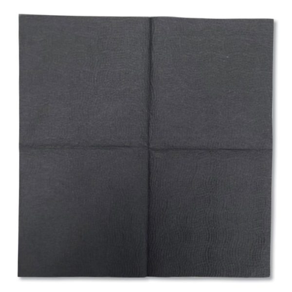 Morsoft Beverage Napkins, 2-Ply, 9 x 9.5, Black, 1,000/Carton - Image 4