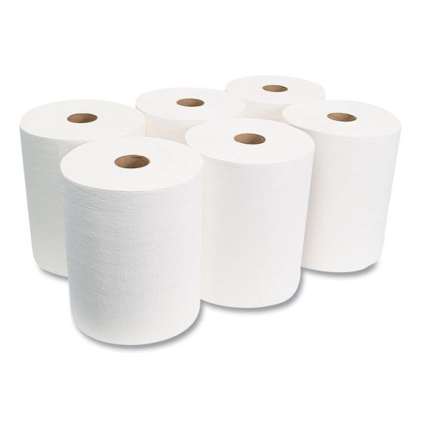 10 Inch TAD Roll Towels, 1-Ply, 10" x 700 ft, White, 6 Rolls/Carton - Image 4