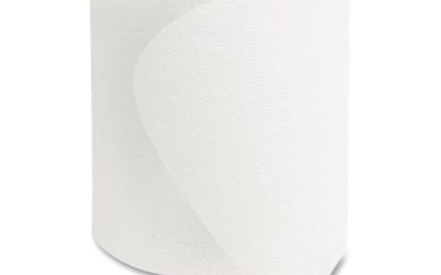 Valay Universal TAD Roll Towels, 1-Ply, 8 x 600 ft, White, 6 Rolls/Carton