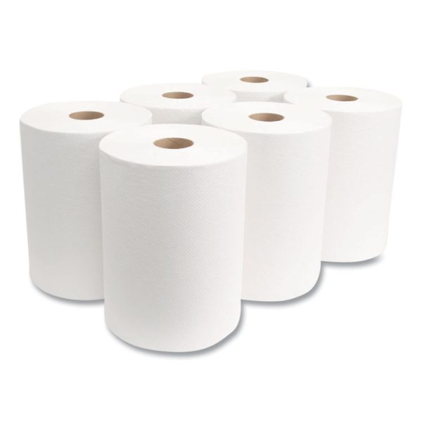 10 Inch Roll Towels, 1-Ply, 10" X 800 Ft, White, 6 Rolls/carton - Image 4