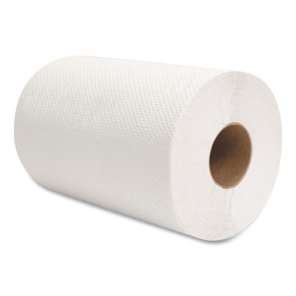 Morsoft Universal Roll Towels, 1-Ply, 8" x 350 ft, White, 12 Rolls/Carton - Image 5