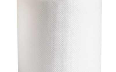 100% Recycled Hardwound Roll Paper Towels, 1-Ply, 7.88″ x 800 ft, White, 6 Rolls/Carton
