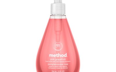 Gel Hand Wash, Pink Grapefruit, 12 oz Pump  Bottle, 6/Carton