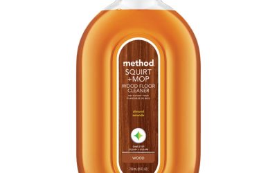 Squirt + Mop Wood Floor Cleaner, Almond Scent, 25 Oz Squirt Bottle, 6/carton