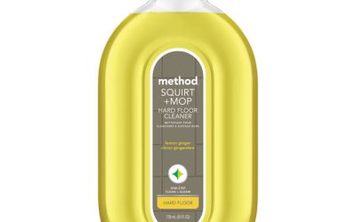 Squirt + Mop Hard Floor Cleaner, 25 Oz Spray Bottle, Lemon Ginger, 6/carton